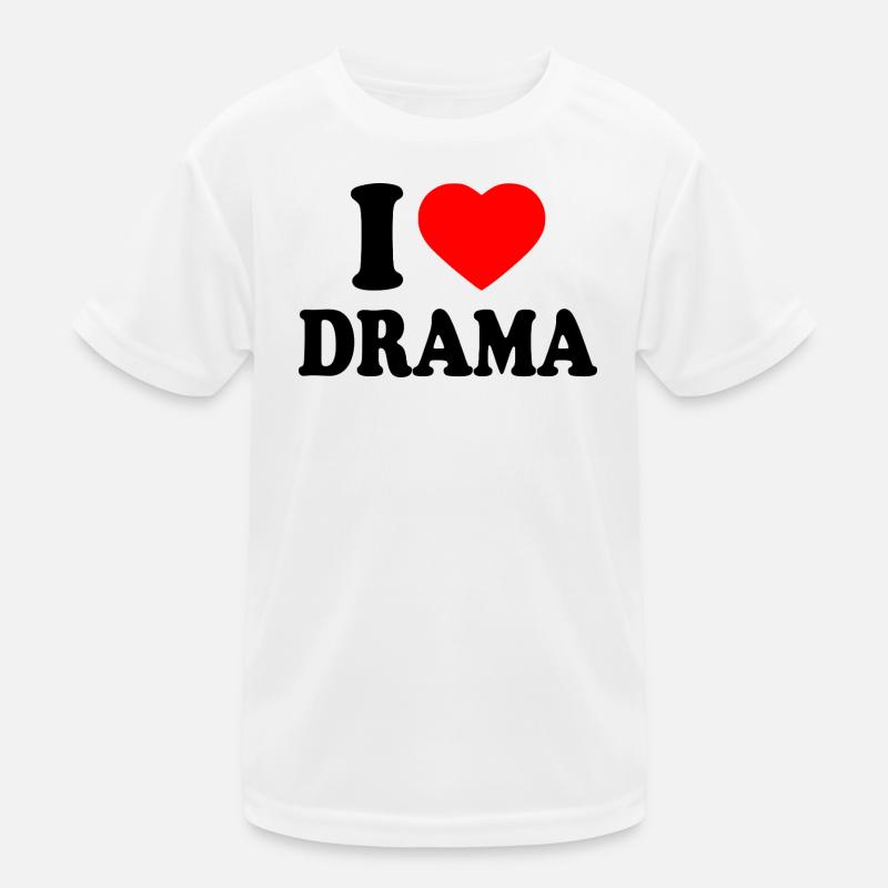 I Love Drama Kids Functional T-Shirt