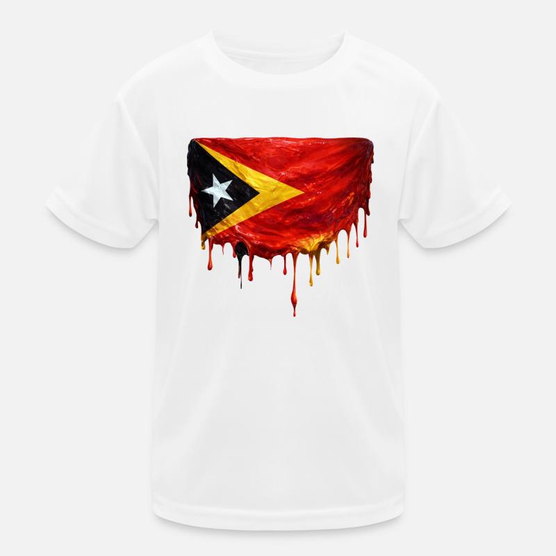 Drapeau de largage du TimorLeste T-shirt sport Enfant