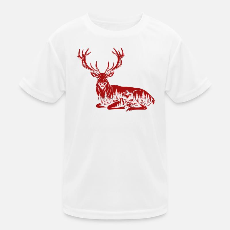 Hirsch Kinder Funktions-T-Shirt