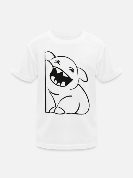 Cute little monster - Kids Functional T-Shirt - white