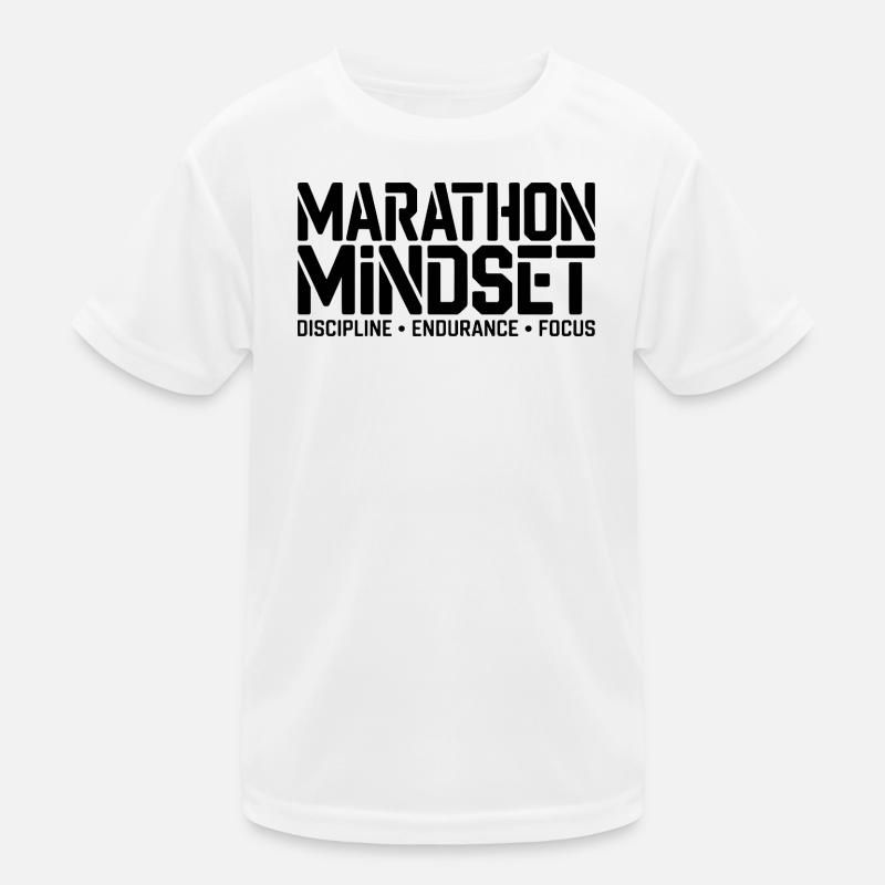 Marathon Mindset: Discipline & Endurance Kids Functional T-Shirt