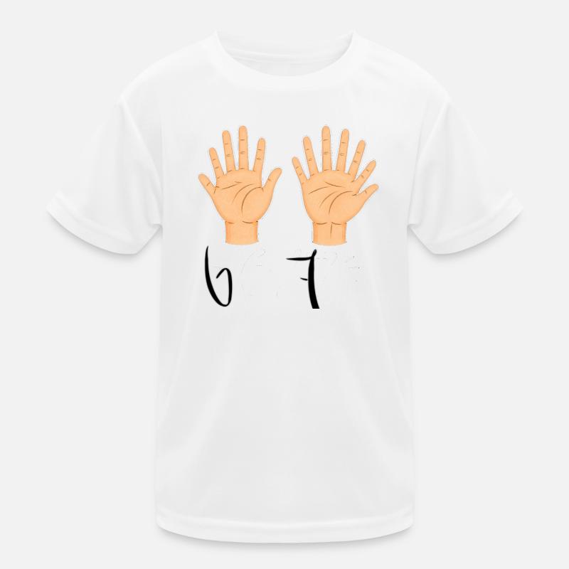 Double Open Hands Illustration Kinder Funktions-T-Shirt