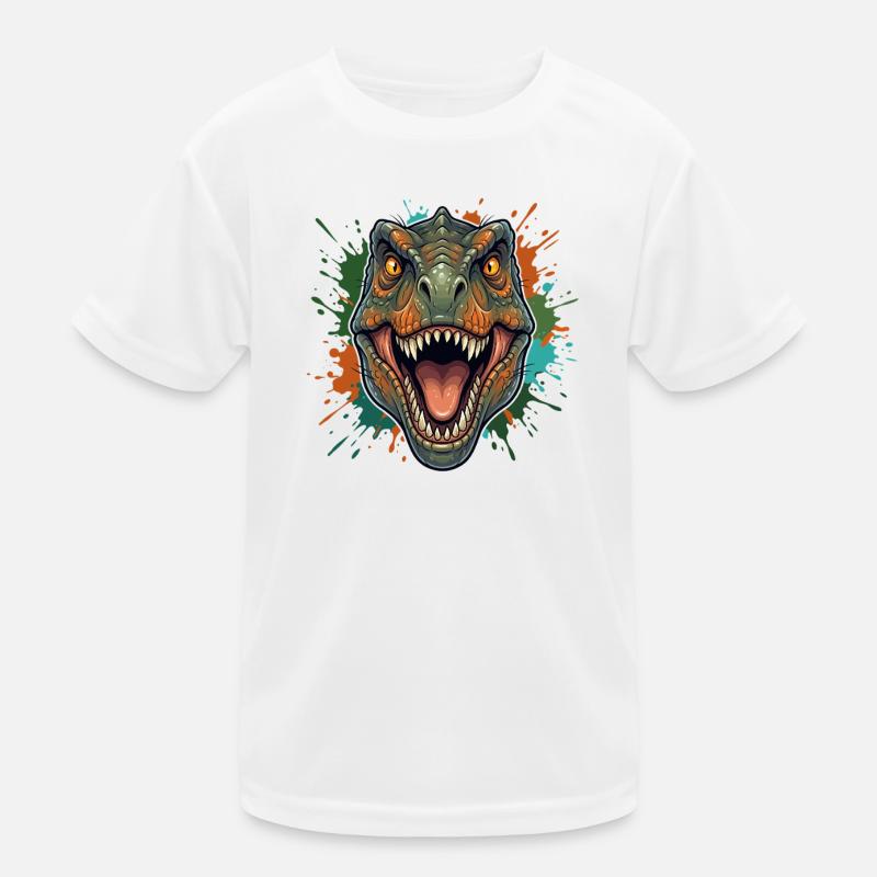 Dino-Roar: Farbenexplosion Kinder Funktions-T-Shirt