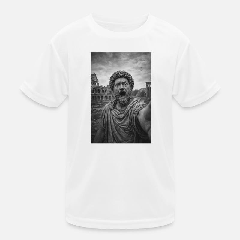 Marcus Aurelius Selbstporträt Kinder Funktions-T-Shirt