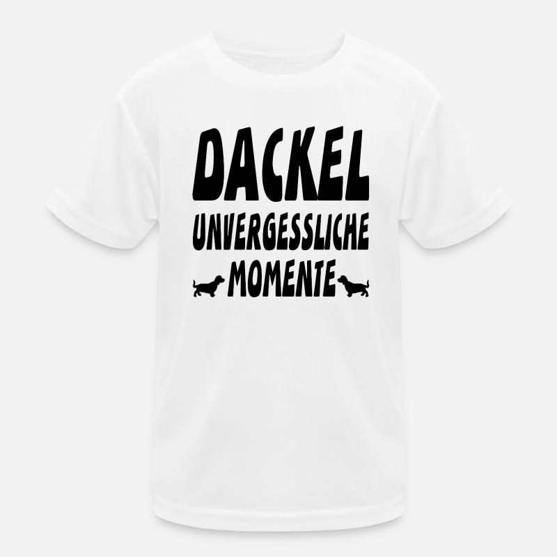 Dackel Kinder Funktions-T-Shirt