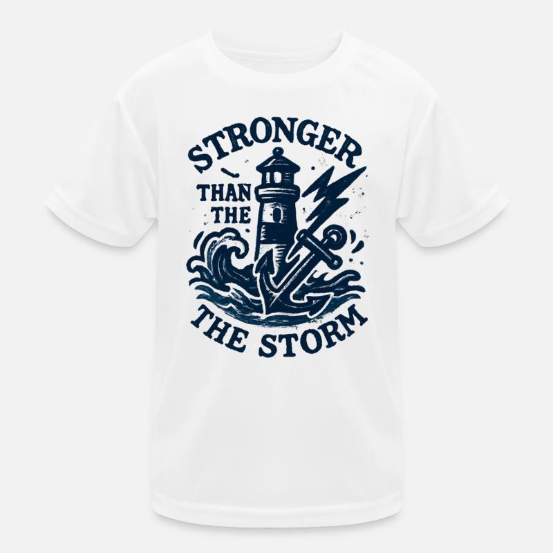 Stronger than the Storm: Unwavering Force Kids Functional T-Shirt
