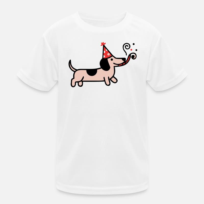 Fête Teckel Chien d’anniversaire T-shirt sport Enfant