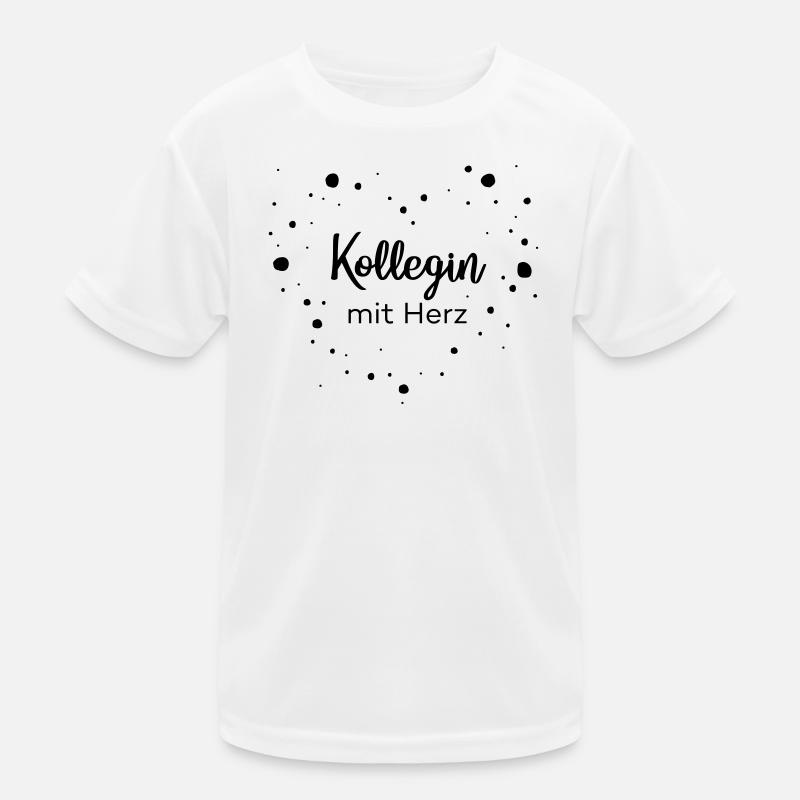 Kollegin mit Herz Kinder Funktions-T-Shirt