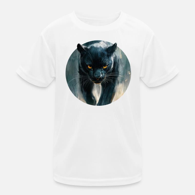 Design de Panthère noire Kinder Funktions-T-Shirt