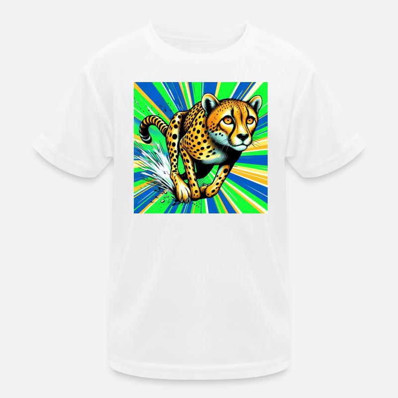 Gepard Kinder Funktions-T-Shirt