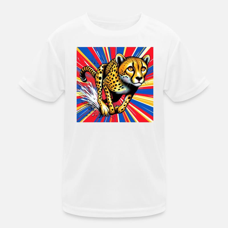 Gepard Kinder Funktions-T-Shirt