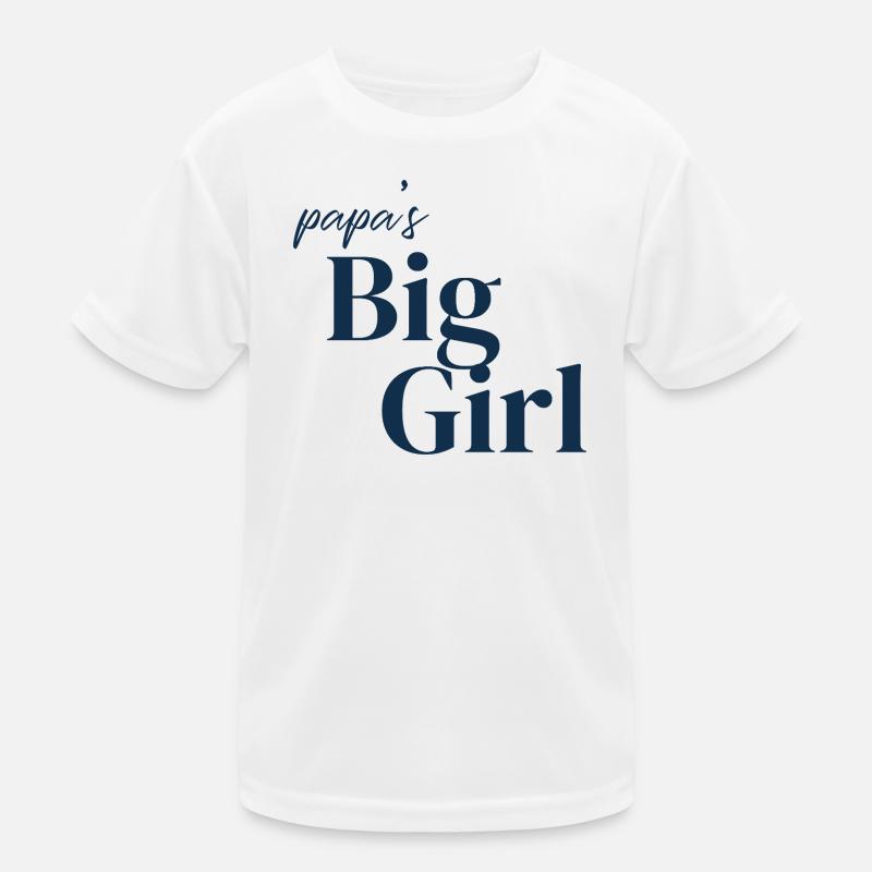 Typographie de la grande fille de Papa T-shirt sport Enfant