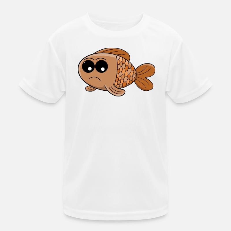 Grumpy Goldfish Cartoon T-shirt sport Enfant