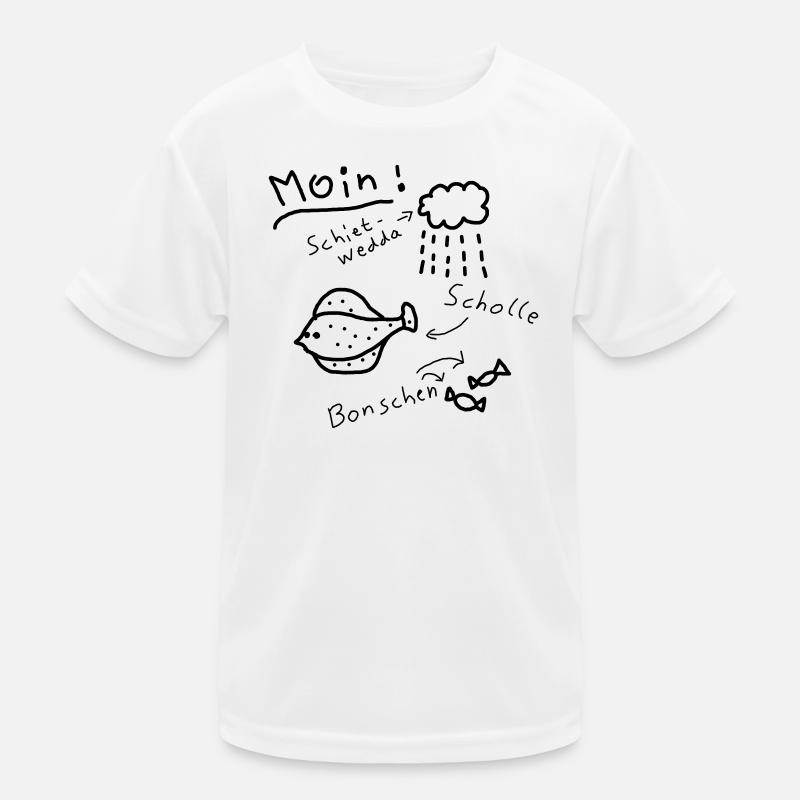 Moin North German Typical Low German Kids Functional T-Shirt