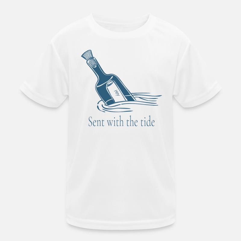 Gesendet mit dem Design der Tide Ocean Bottle Kinder Funktions-T-Shirt