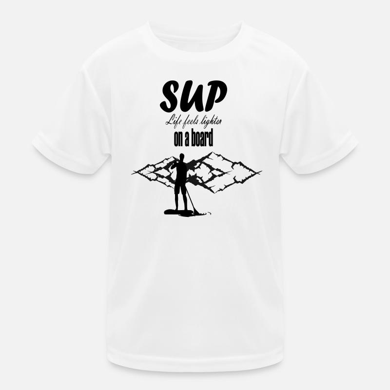 SUP Life Feels Lighter On A Board Kids Functional T-Shirt