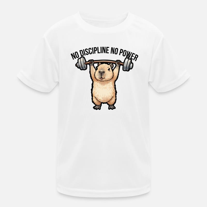 Gymnase de Capybara Design drôle d’animaux T-shirt sport Enfant
