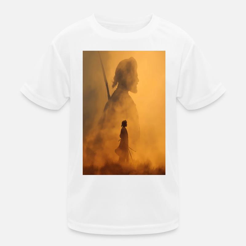 Ember-Krieger-Silhouette Kinder Funktions-T-Shirt