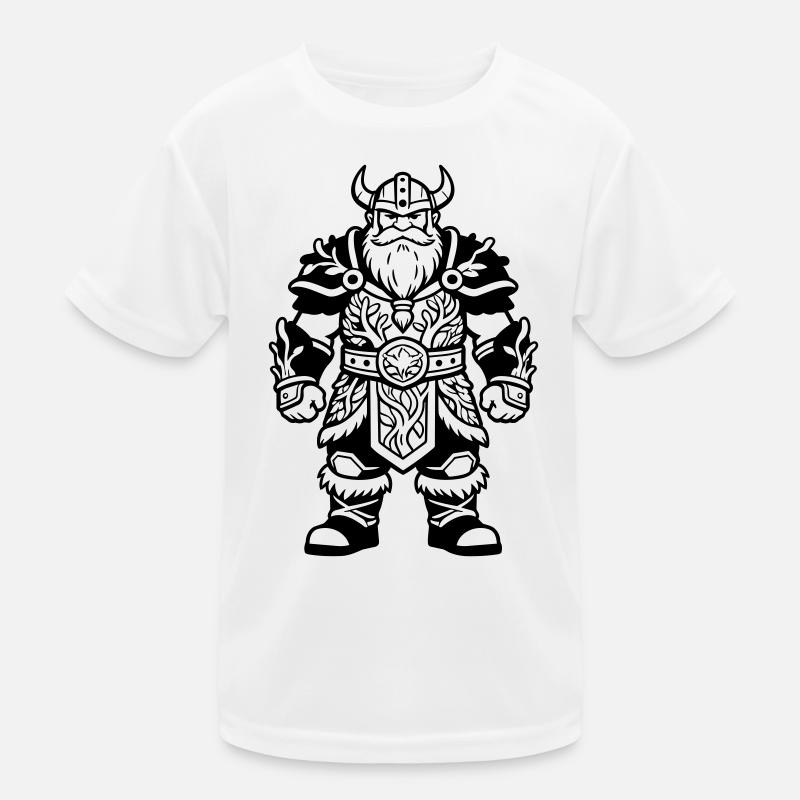 Dwarf with armor Kids Functional T-Shirt