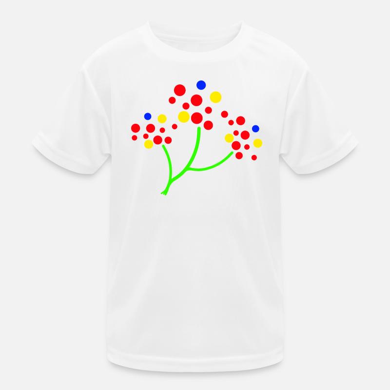 Neon-Punktbaum-Explosion Kinder Funktions-T-Shirt