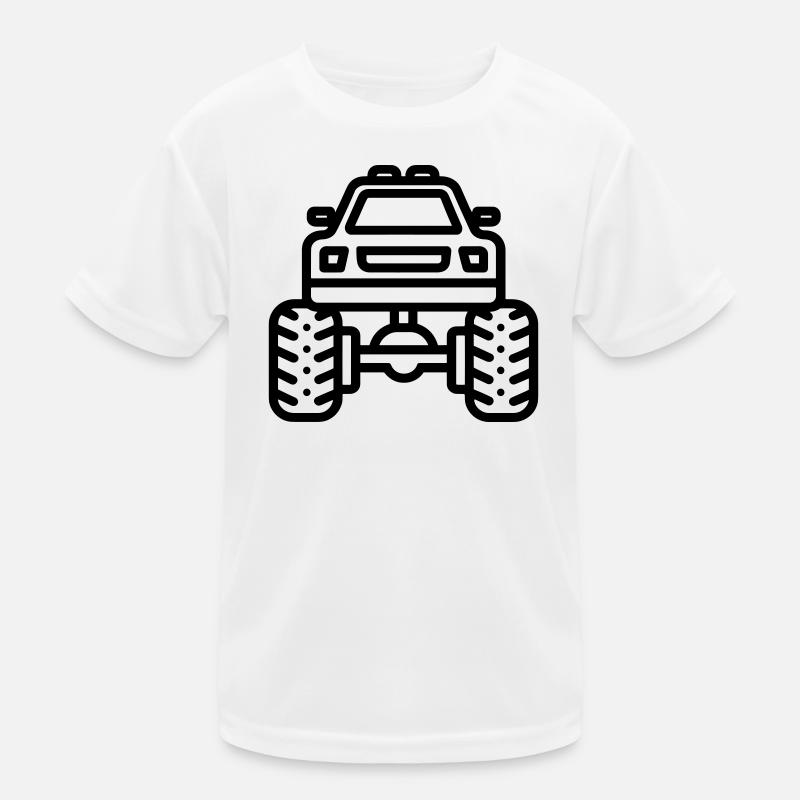 Monstertruck Kinder Funktions-T-Shirt