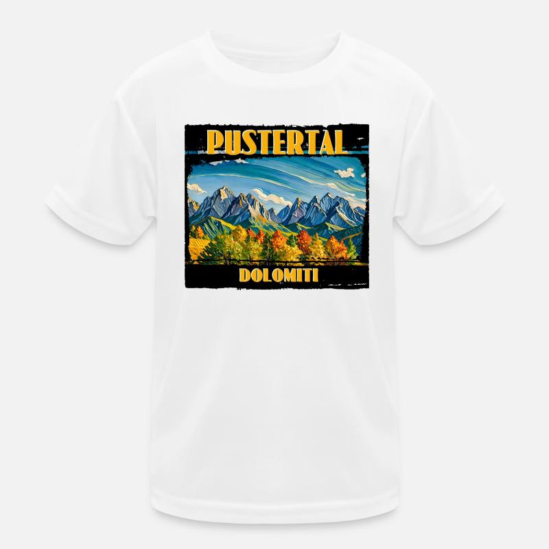 Pustertal Dolomiten Kinder Funktions-T-Shirt