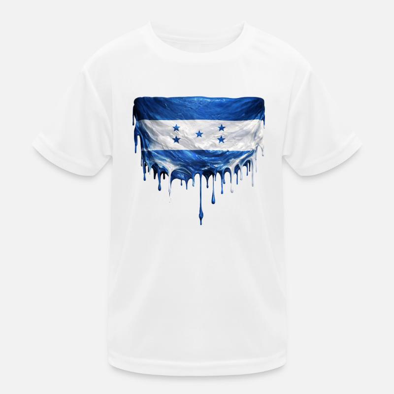 Drapeau dégoulinant du Honduras T-shirt sport Enfant