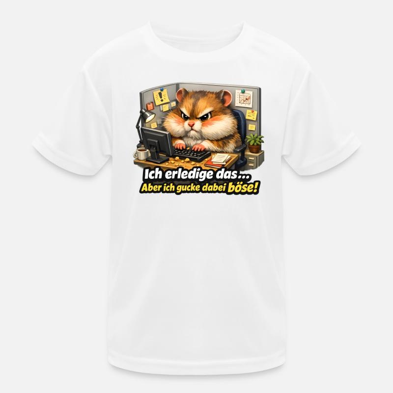 Nagut ich machs aber ich schaue dabei böse-black Kinder Funktions-T-Shirt