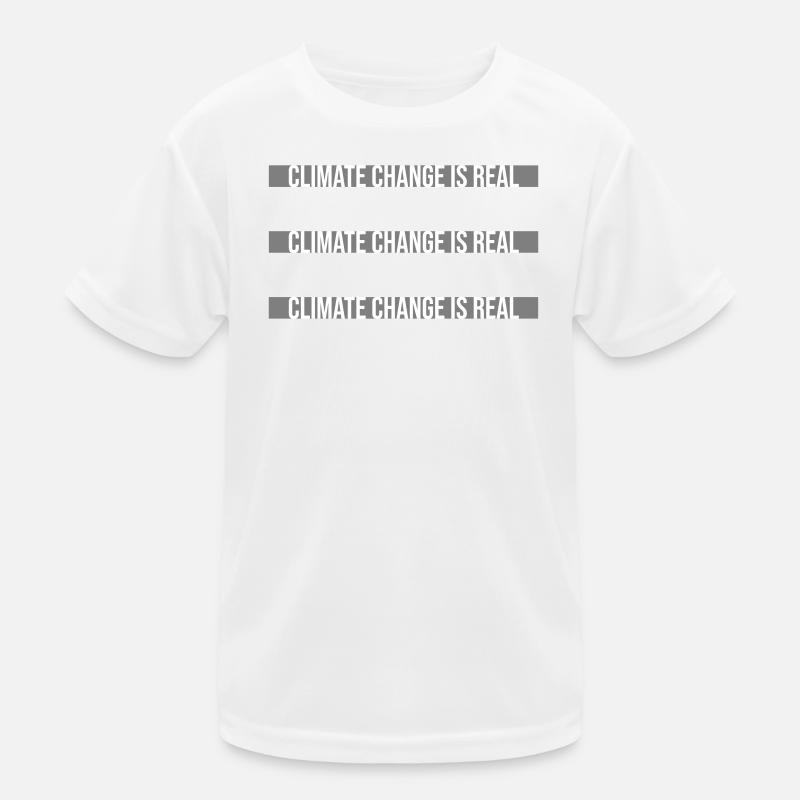 Climate Change Is Real Climate Change Science Kids Functional T-Shirt