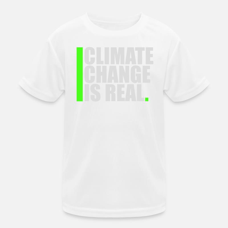 Climate Change Is Real Climate Change Science Kids Functional T-Shirt