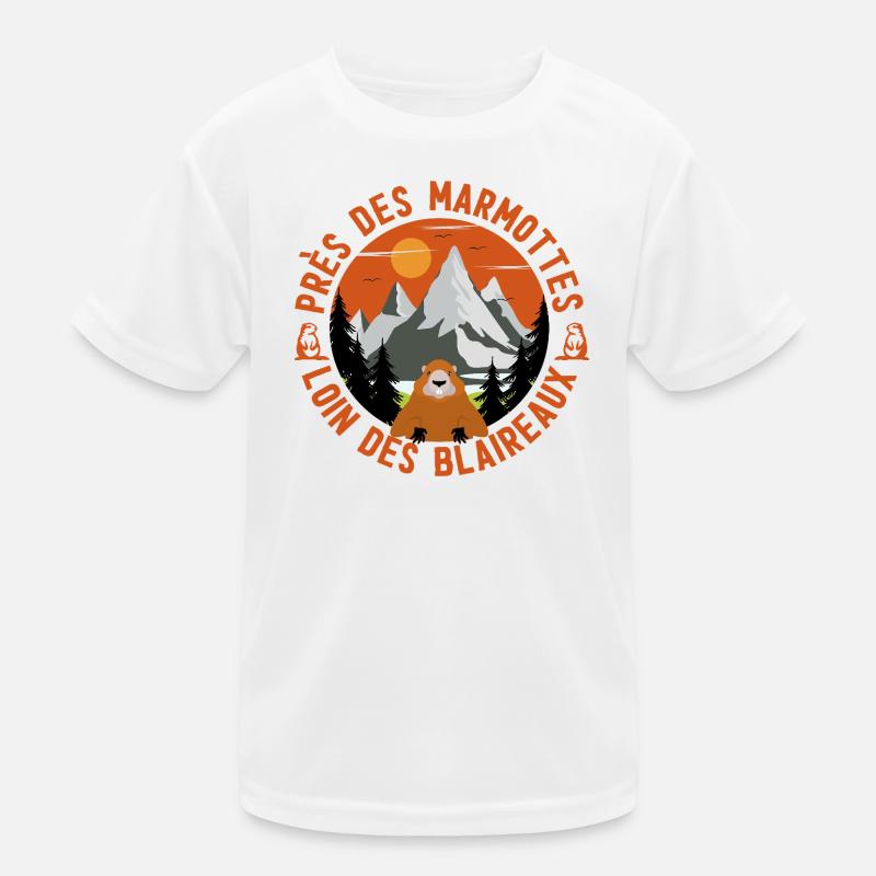 Marmotte Montagne Circulaire T-shirt sport Enfant