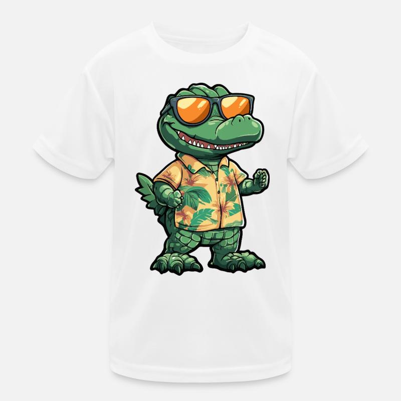 Aligator Comic Vacation Kids Functional T-Shirt