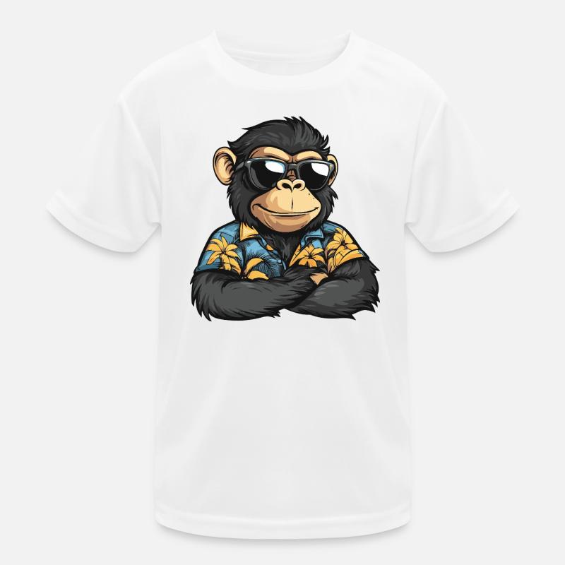 Vacances de bandes dessinées Singe T-shirt sport Enfant