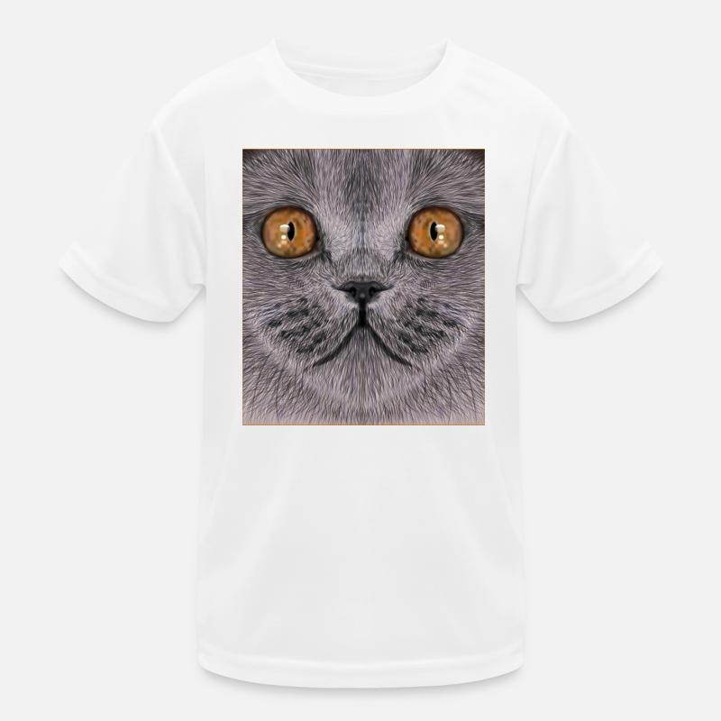 Britisch-Kurzhaar-Katze Kinder Funktions-T-Shirt