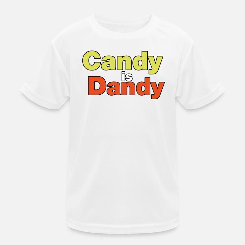Candy is Dandy Bold Typographie T-shirt sport Enfant