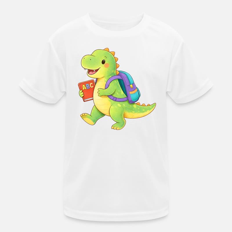 Début du livre ABC de l’école Dino T-shirt sport Enfant