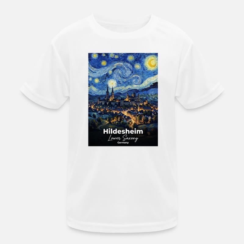 Hildesheim Germany Sternennacht Kinder Funktions-T-Shirt