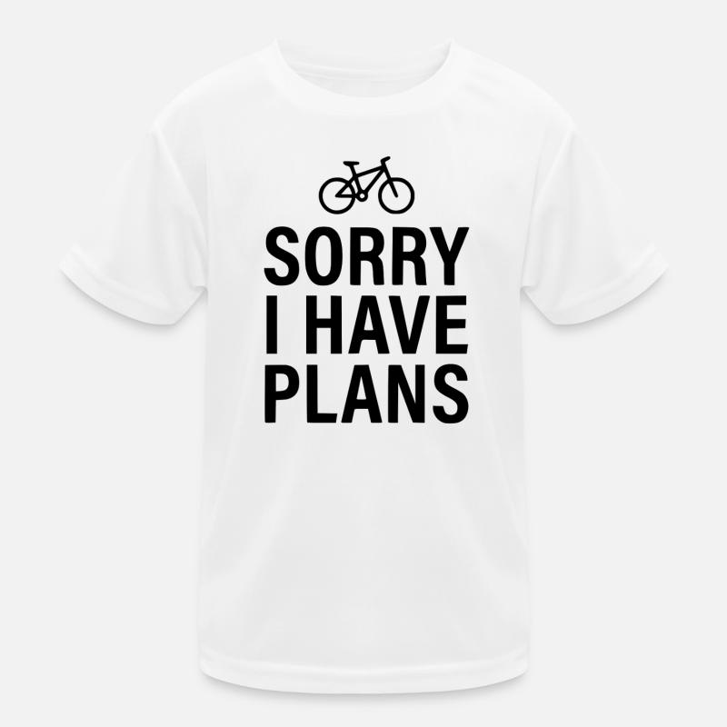 Fahrrad Sorry I Have Plans MTB Witzig Kinder Funktions-T-Shirt