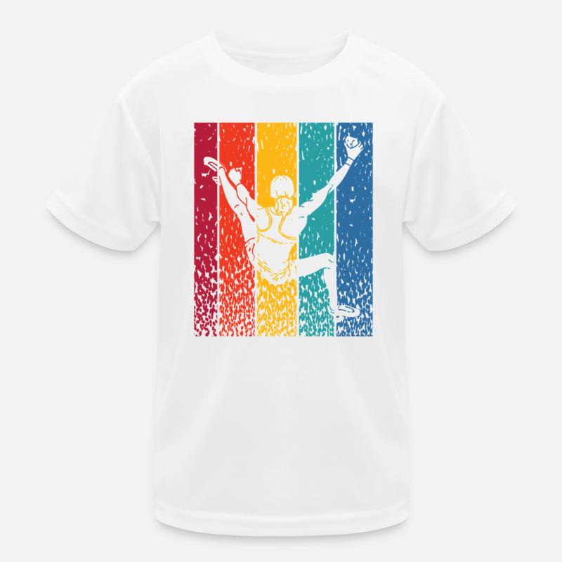 Boulderer Boulder Bouldern Kinder Funktions-T-Shirt