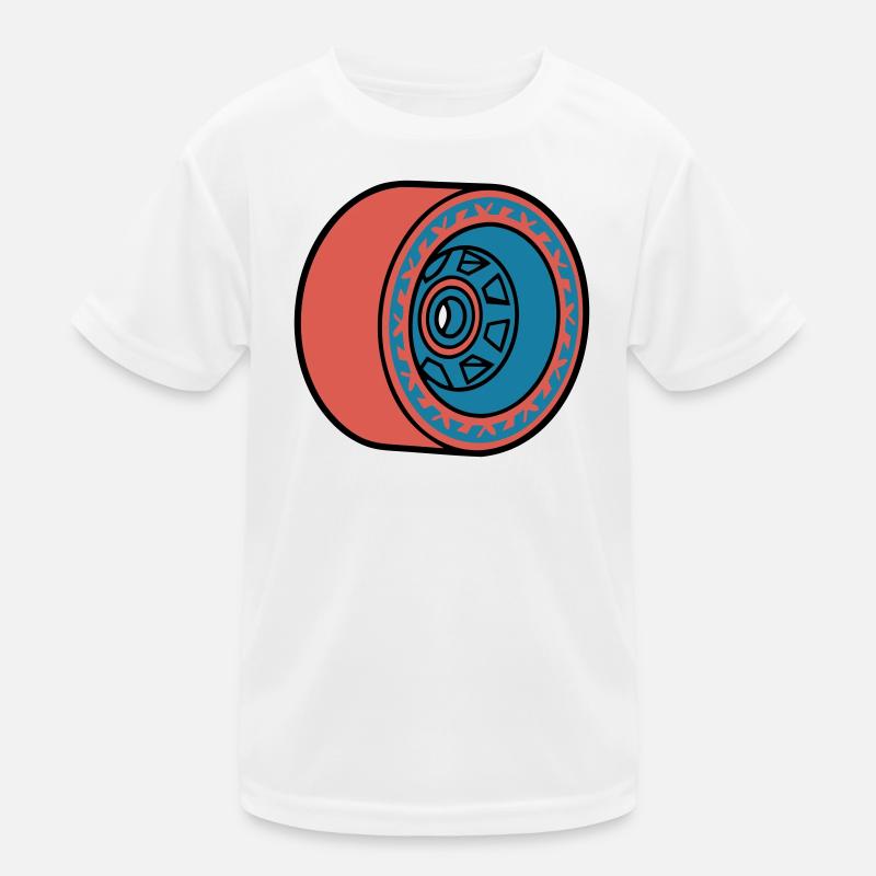 Skateboard Rolle Longboard Kinder Funktions-T-Shirt