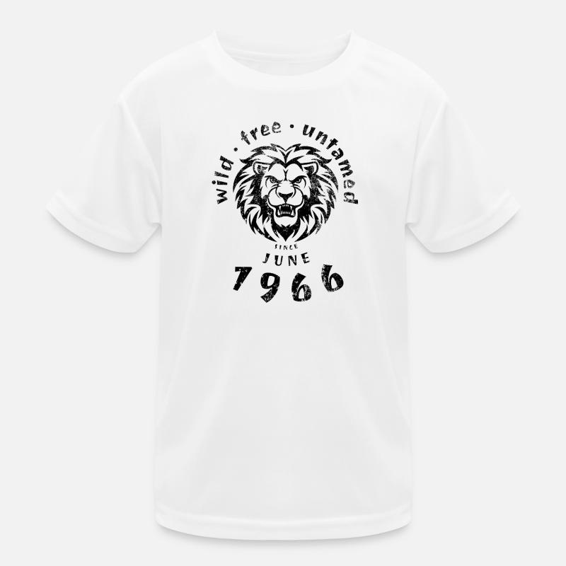 60th Birthday Wild, free & untamed since 06/1966 Kids Functional T-Shirt