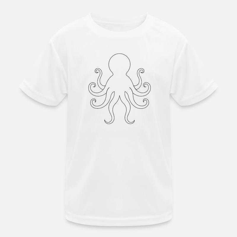 Oktopus Kinder Funktions-T-Shirt