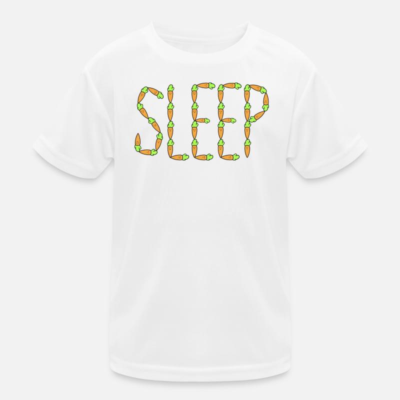 Karottenschlaf - Kinder Funktions-T-Shirt - Weiß