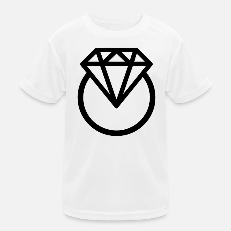 Diamantring Kinder Funktions-T-Shirt