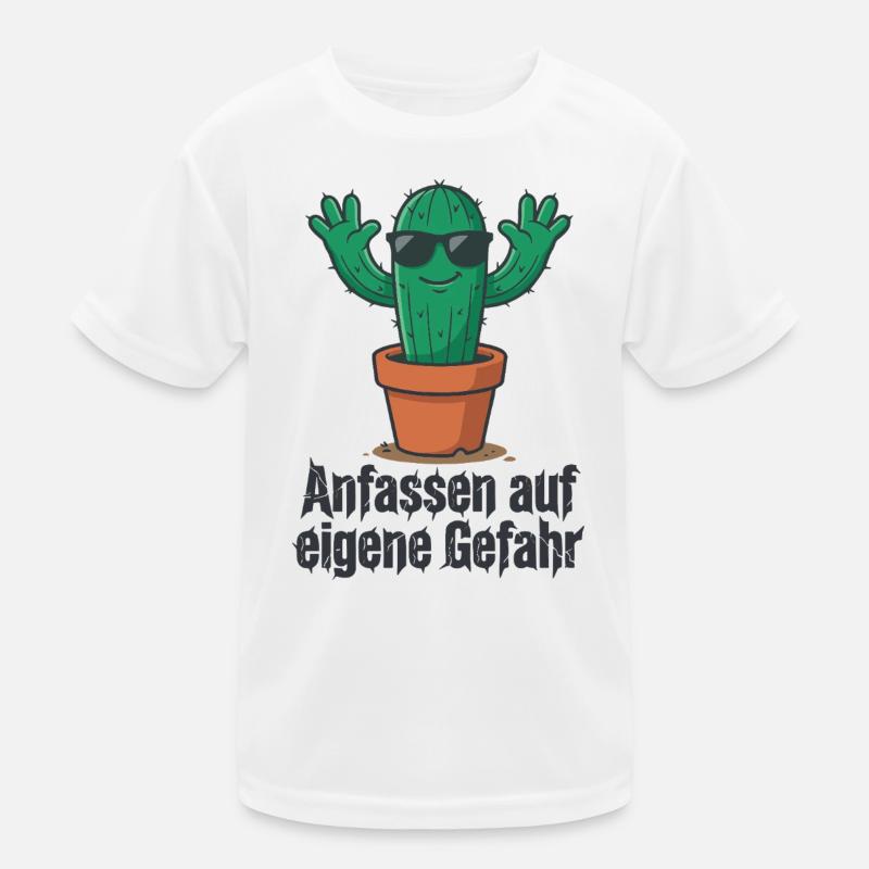 Kaktus Sonnenbrille Warnung ! Kinder Funktions-T-Shirt
