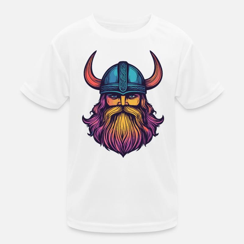 Wikinger Helm Kinder Funktions-T-Shirt