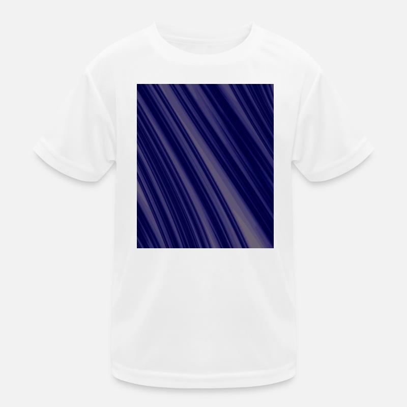 Navy Diagonal Structures Kids Functional T-Shirt