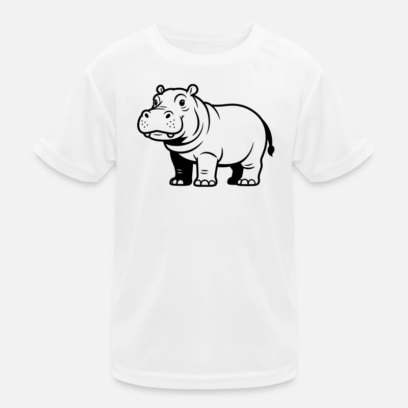 hippopotamus Kids Functional T-Shirt
