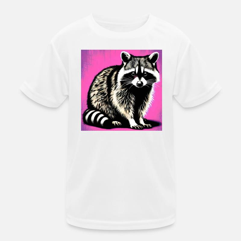 Waschbär Kinder Funktions-T-Shirt
