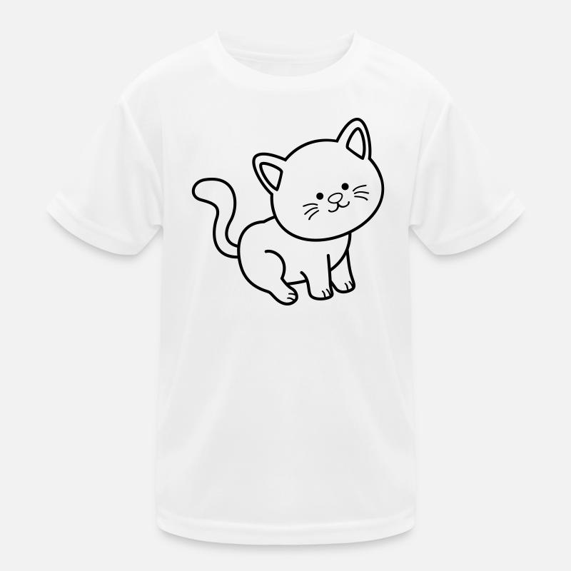 Katze Kater  Kinder Funktions-T-Shirt